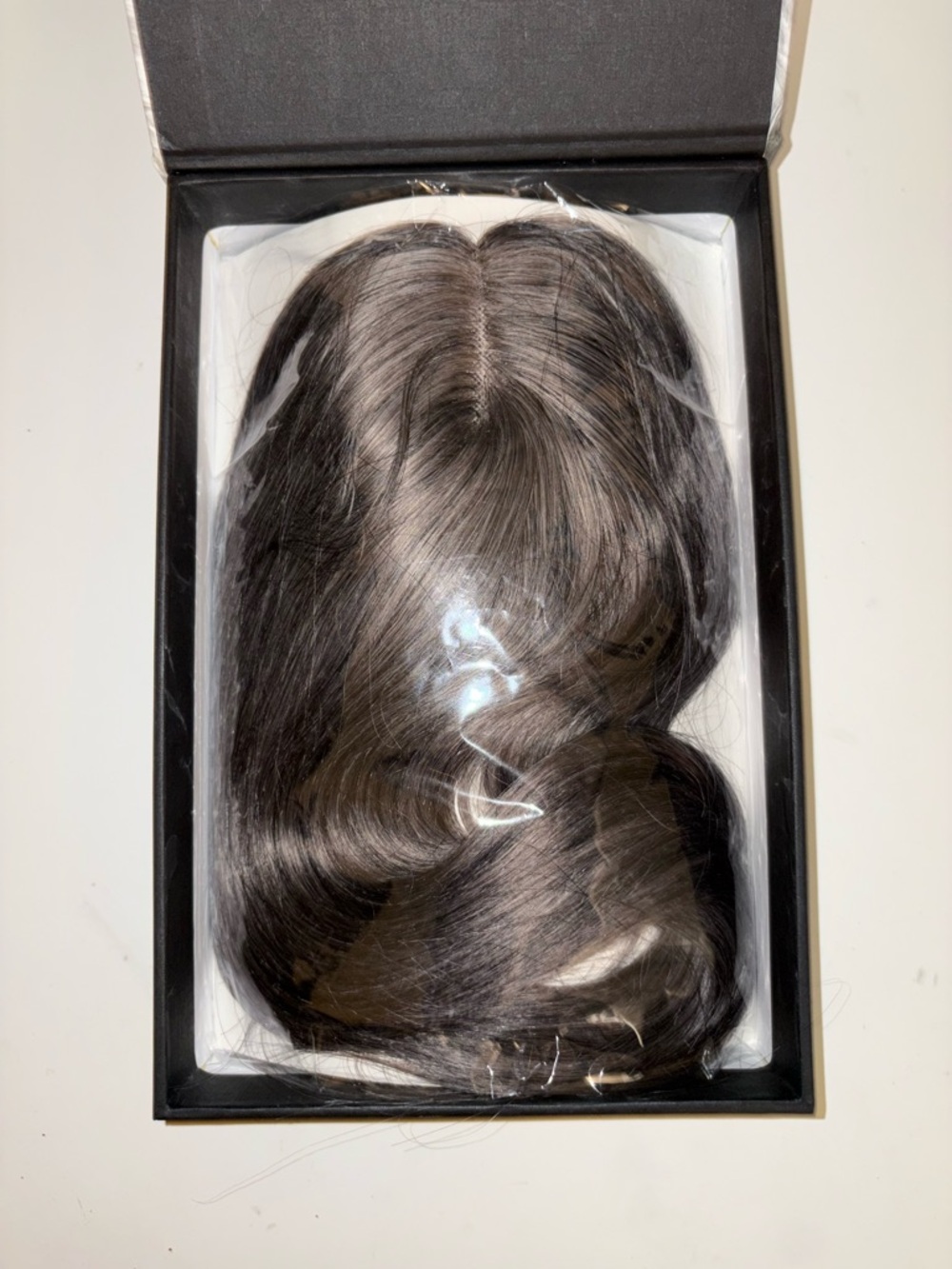 Women's Hair Topper - Dark Brown grey